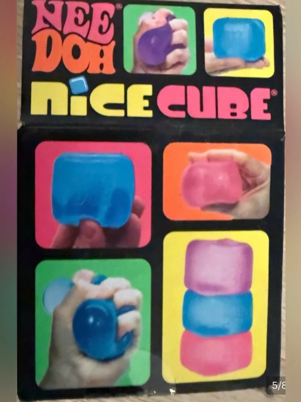 SCHYLLING NEEDOH TRENDING PURPLE NICE CUBE SUPER SOLID SQUEEZE TOY NEW IN BOX